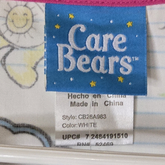 Care Bears Adorable Pink & White Scrub Top Measures Like A Large (Labled S) 2008 - Picture 9 of 15